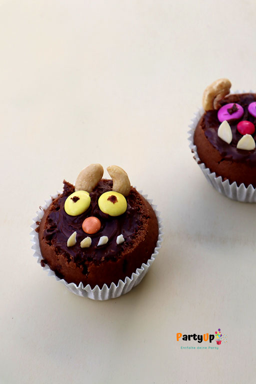 Grüffelo Muffins für den Grüffelo Kindergeburtstag. Anleitung zur Erstellung der Muffins. 