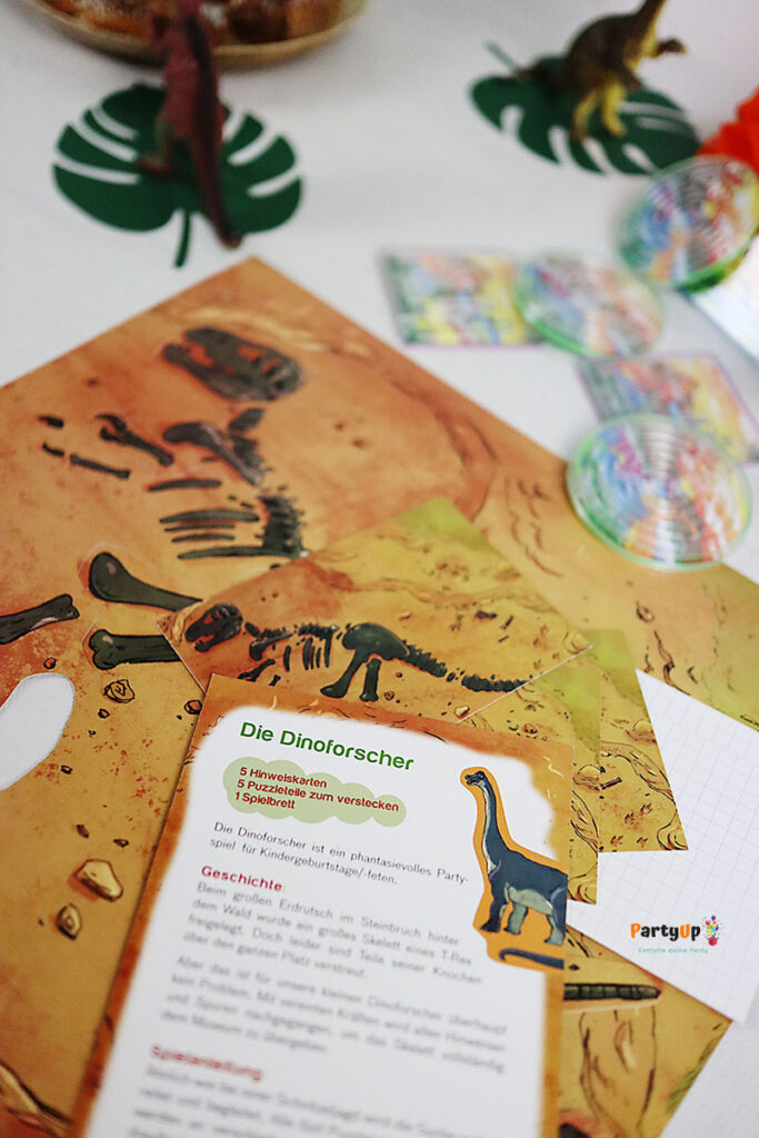 Dino Geburtstagsbox für den Kindergeburtstag zum Motto Dinosaurier