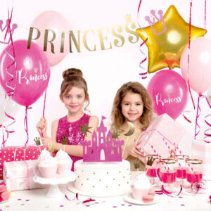Girlande "Princess" Hänge Deko für den Prinzessin Geburtstag