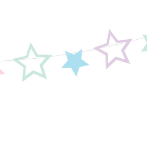 Sternen Girlande Deko für den Kindergeburtstag