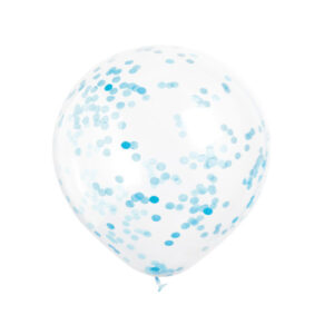 Konfetti-Luftballon Blau 30cm