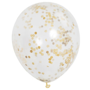 Konfetti-Luftballon Gold 30cm