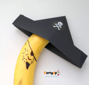 Piraten Bananen Snack für die Piratenparty