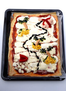 Schatzkarten Pizza - Herzhafte Essensidee zum Piraten Kindergeburtstag