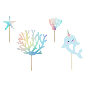 Kuchentopper Unter dem Meer für den Unterwasser oder Meerjungfrau Kindergeburtstag