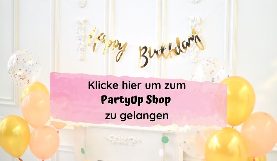 Social Media Link PartyUp Shop Deko für Kindergeburtstage