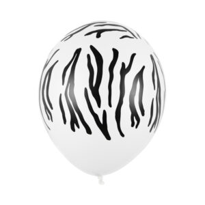 Luftballon Streifen Zebra Motiv 30cm