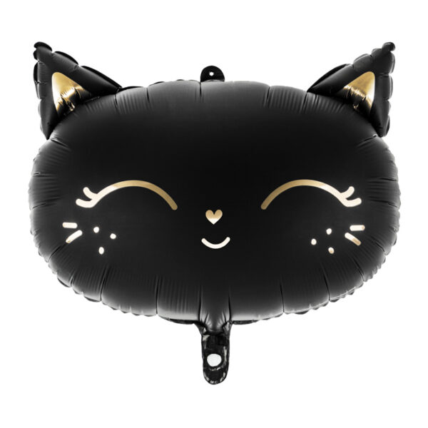 Folienballon Katze schwarz 48x36cm