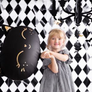 Folienballon Katze schwarz 48x36cm