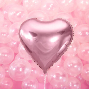 Folienballon Herz rosa