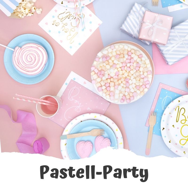 Pastell Geburtstagsdeko - PartyUp