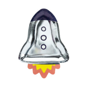 Teller Rakete für den Kindergeburtstag mit dem Motto Weltraum