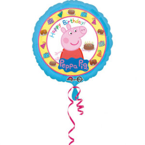 Peppa Pig Happy Birthday Folienballon rund 35cm