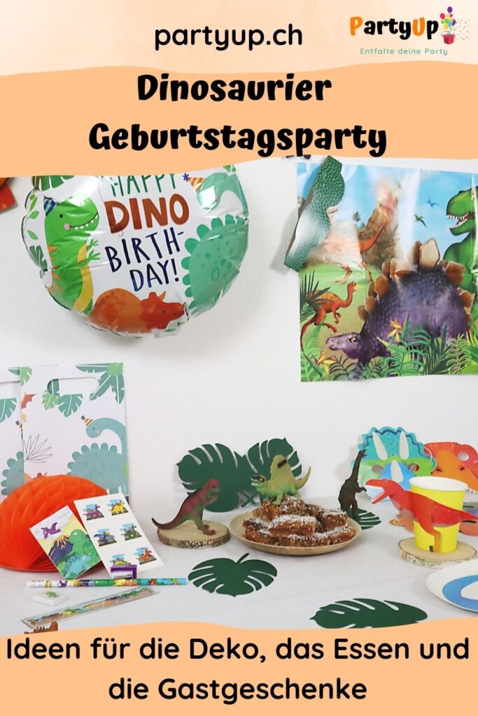 Dinosaurier Geburtstagsparty Deko, Essen, Gastgeschenke / Mitgebsel