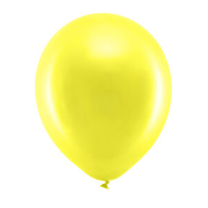 Luftballon zitronengelb metallic 30cm