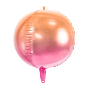Folienballon ombriert orange pink 35cm