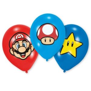 Luftballon Super Mario 6er Set