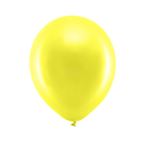 Luftballon gelb metallic 23cm