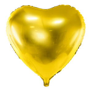 Folienballon Herz Gold 61cm