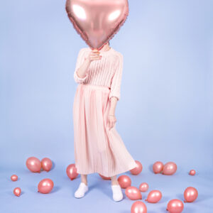 Folienballon Herz Rose Gold 61cm