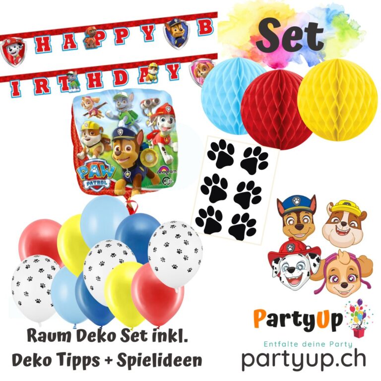 Paw Patrol Geburtstag - Schatzsuche Ideen für die Spiele - PartyUp