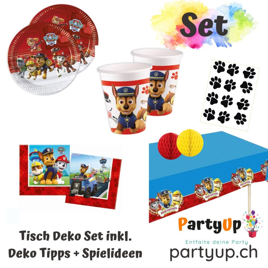 Paw Patrol Geburtstag - Schatzsuche Ideen für die Spiele - PartyUp