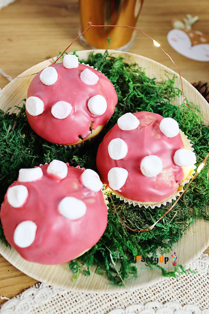 Süsse Pilz Muffins für den Wald / Waldtieren Geburtstag