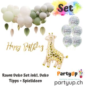 Dschungel Party Geburtstag Raum Deko Set