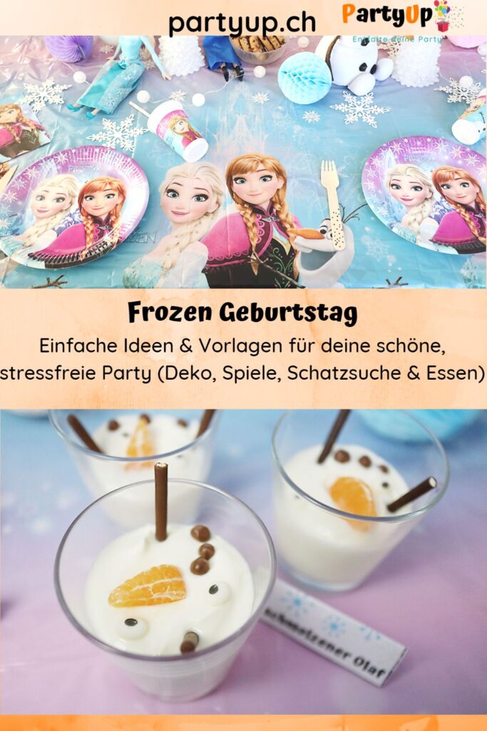 Pinterest Frozen Geburtstag Ideen für Deko, Spiele, Schatzsuche und Essen