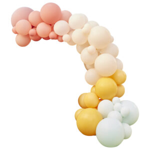 Ballongirlande matte Pastelltöne DIY mit 75 Luftballone zum selber machen