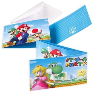 Einladungskarte Super Mario