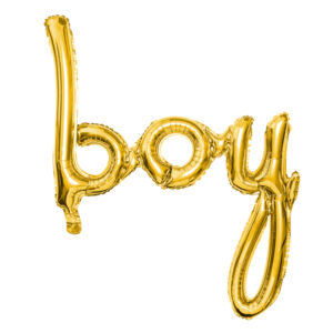 Folienballon Girlande Text "Boy" Gold 63.5x74cm