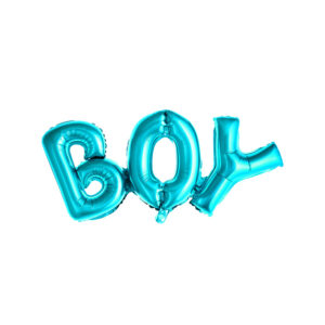 Folienballon Girlande Text "Boy" Blau 67x29cm