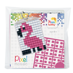 Pixel Pixelhobby Schlüsselanhänger Set Flamingo Mitgebsel Kindergeburtstag
