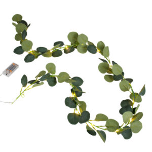 Eukalyptus-Girlande mit LED-Lichter künstlich 2m