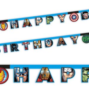 Girlande Avengers Happy Birthday 2m