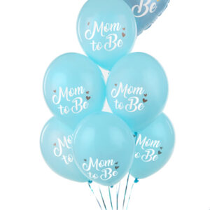 Luftballon Mom to Be Hellblau30cm