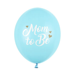 Luftballon Mom to Be Hellblau30cm