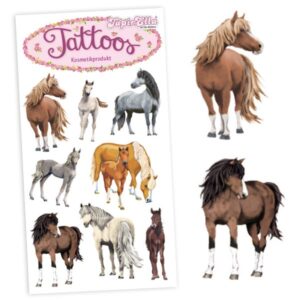 Kinder Tattoo Bogen Pferde