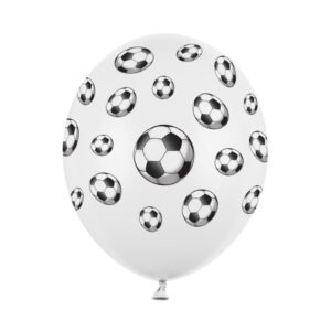 Luftballon Fussbälle Weiss Schwarz 30cm