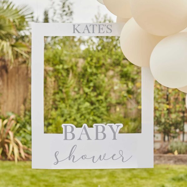 Personalisierbarer Fotorahmen Baby Shower