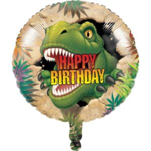 Folienballon gefährlicher Dino Happy Birthday 44cm