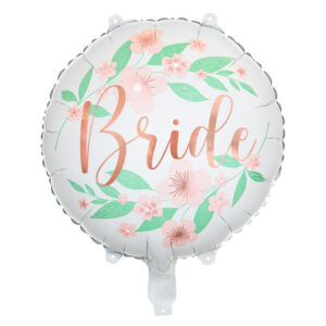 Folienballon JGA "Bride to be" rund 45cm