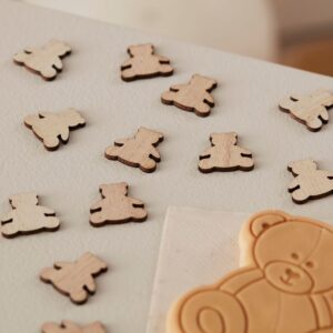 Tischkonfetti Teddybär aus Holz 13g Babyparty