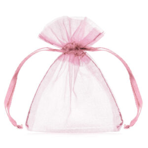 Organza Säckchen für Gastgeschenke Rosa 10 Stück