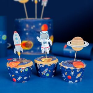 Weltraum / Astronaut Party Cupcake Set 6 Stk.