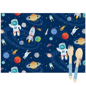 Tischsets Weltraum / Astronaut Party 6 Stk. Eco