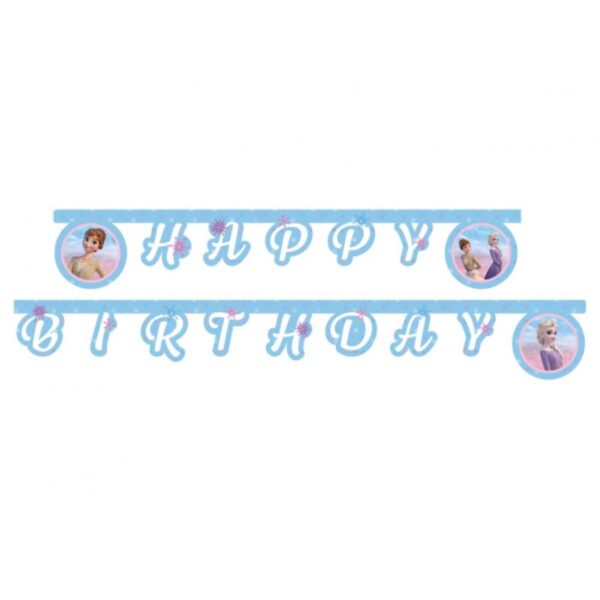 Girlande Happy Birthday Frozen 2 Wind Spirit 2m