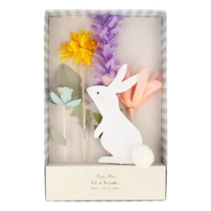 Meri Meri Kuchentopper Hase und Blumen