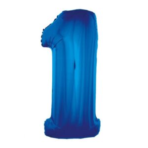 Dieser XL Zahl 1 Folienballon in Blau ist die ideale Ergänzung für deine Raum Dekoration für die Geburtstagsparty. Er ist heliumgeeignet.